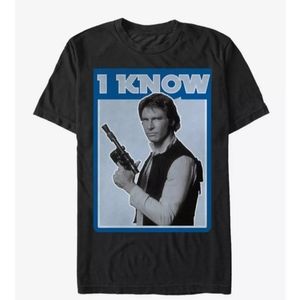 Star Wars Han Solo Quote I Know T-Shirt 5XL